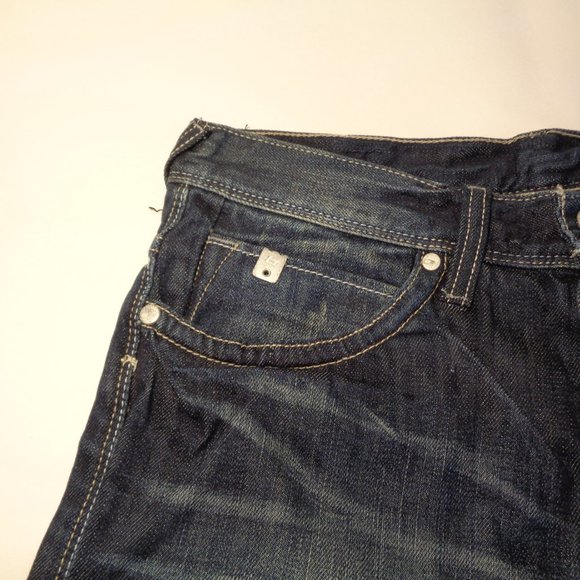 Blend Size 30W 29L REGULAR FIT Blue Cotton New Button Fly Men's Jeans - Picture 6 of 14